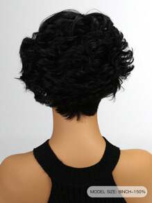 4*1 Lace Short Straight Pixie Cut With Bangs Natural Color Wear&Go Wigs - SNatural - مشاهدة 7