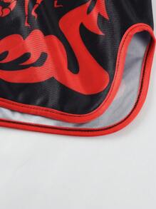 ROMWE MEN Prep 男士运动短裤、拳击短裤、篮球短裤、夏季