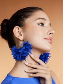 SHEIN SXY Women's Simple Solid Color Practical Multi-Function Earrings