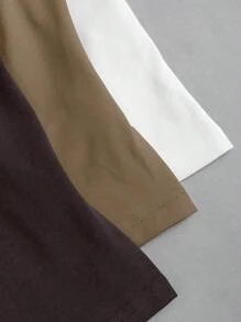 Sweetra Women's Solid Color Wide Strap Casual Slim Fit Tank Top - Multicolor - View 4