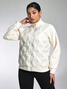 Easithlete Women Sports Fitness Jacket - White - View 1