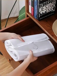 1pc 8-Pocket Handbag Organizer Hanging Storage Multiple Layers Of Vertical Space-Saving Home Wardrobe Closet Bag Holder - White - View 3