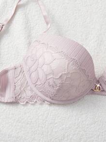 5 Sets Women's Push Up Lace Patchwork Lingerie Bras