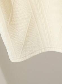 Souflis Souflis 1pc Young Boy Casual Academy Style Jacquard Knit Turn-Down Collar Polo Shirt, Suitable For 4-7 Years Old Boys To Wear In Spring And Summer,Holiday,Summer,Travel - Apricot - View 6