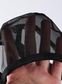 男士纯色简约网眼拼接丁字裤，休闲日常穿着