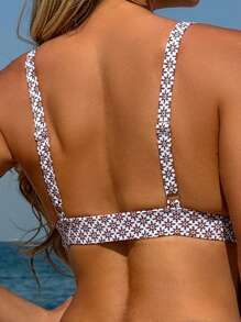 Summer New Backless Printed One-Piece Swimsuit For Women - Multicolor - View 5