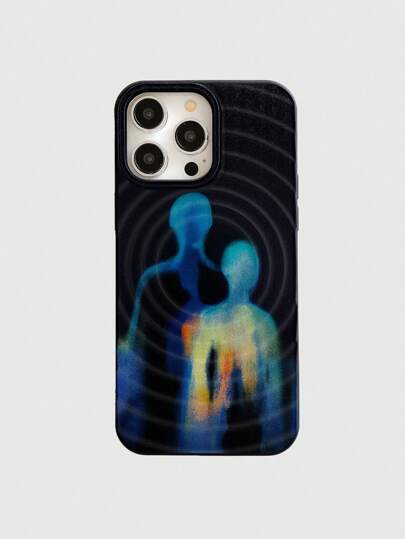 Grunge Punk Valentine's Day Thermographic Magnetic Magsafe Wireless Charging Phone Case, Compatible With IPhone
