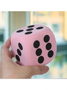 3.8-8cm Large Foam Dice, Party Game Dice, Perfect Gift For Birthdays, Halloween And Christmas (Random Colors)