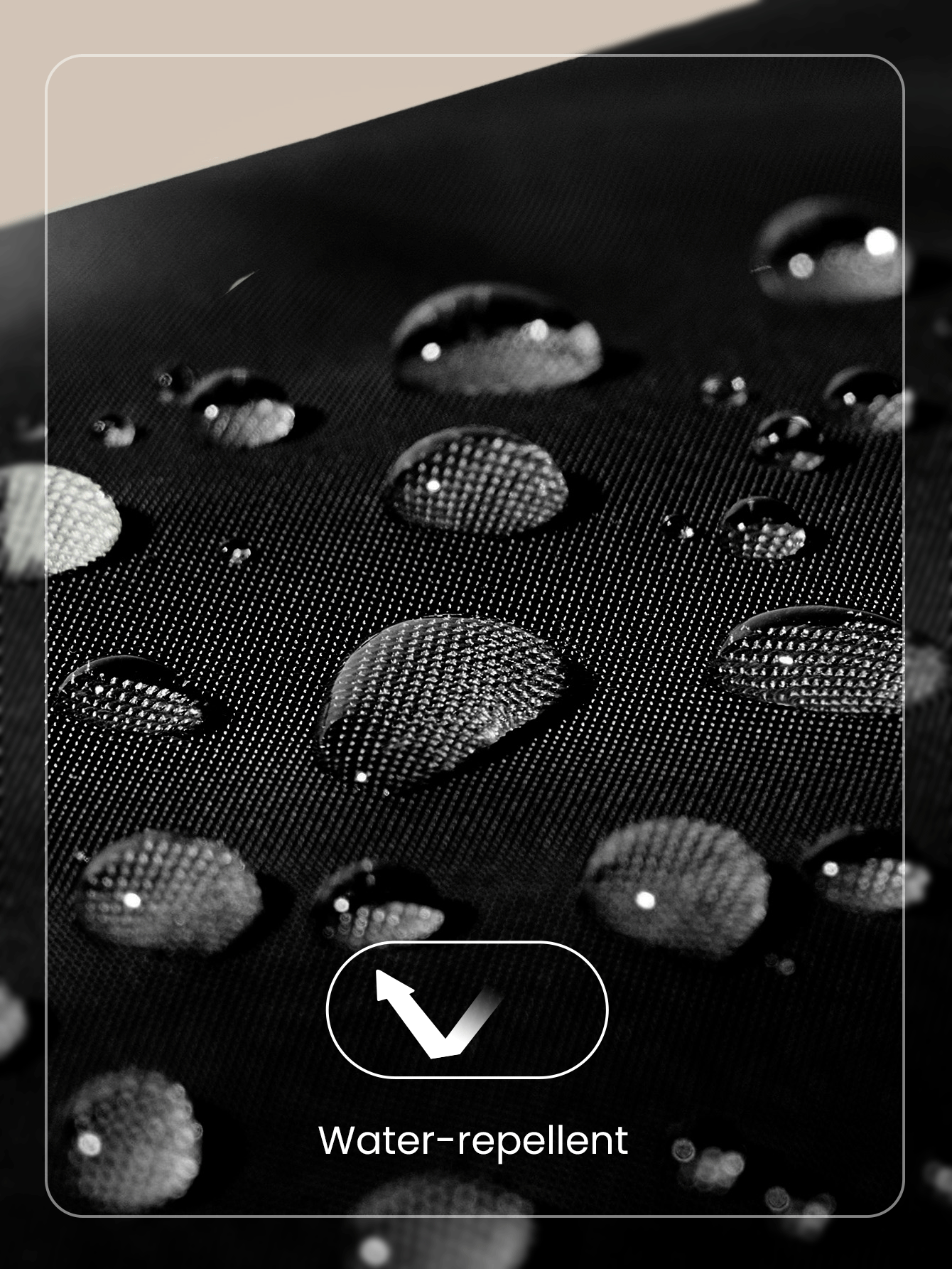 GLOWMODE Bolsa de almacenamiento con cremallera de 3L de gran capacidad, resistente al agua, para artículos esenciales, viajes diarios y casuales - Negro - Añade 5