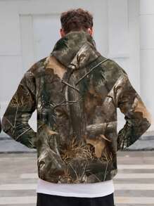 Men's Graphic Print Pullover Hoodie, Casual Everyday Wear