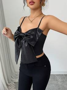 Calvaya Women's Fashion Bow Decor Camisole