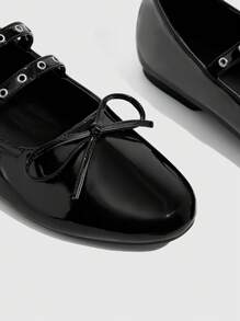 Cuccoo CUCCOO GRLICON Women's Criss-Cross Rhinestone Decor Comfortable Elegant Flat Shoes Spring Shoes
