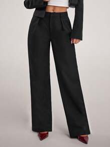 Forever 21 Fall&Winter Women Black Straight Leg /Low Rise/Fitted/Y2k Clothes/New Years/Summer Women Clothes/Business Casual Woman/Vacation/Holiday/Basic/Going Out/ Pants