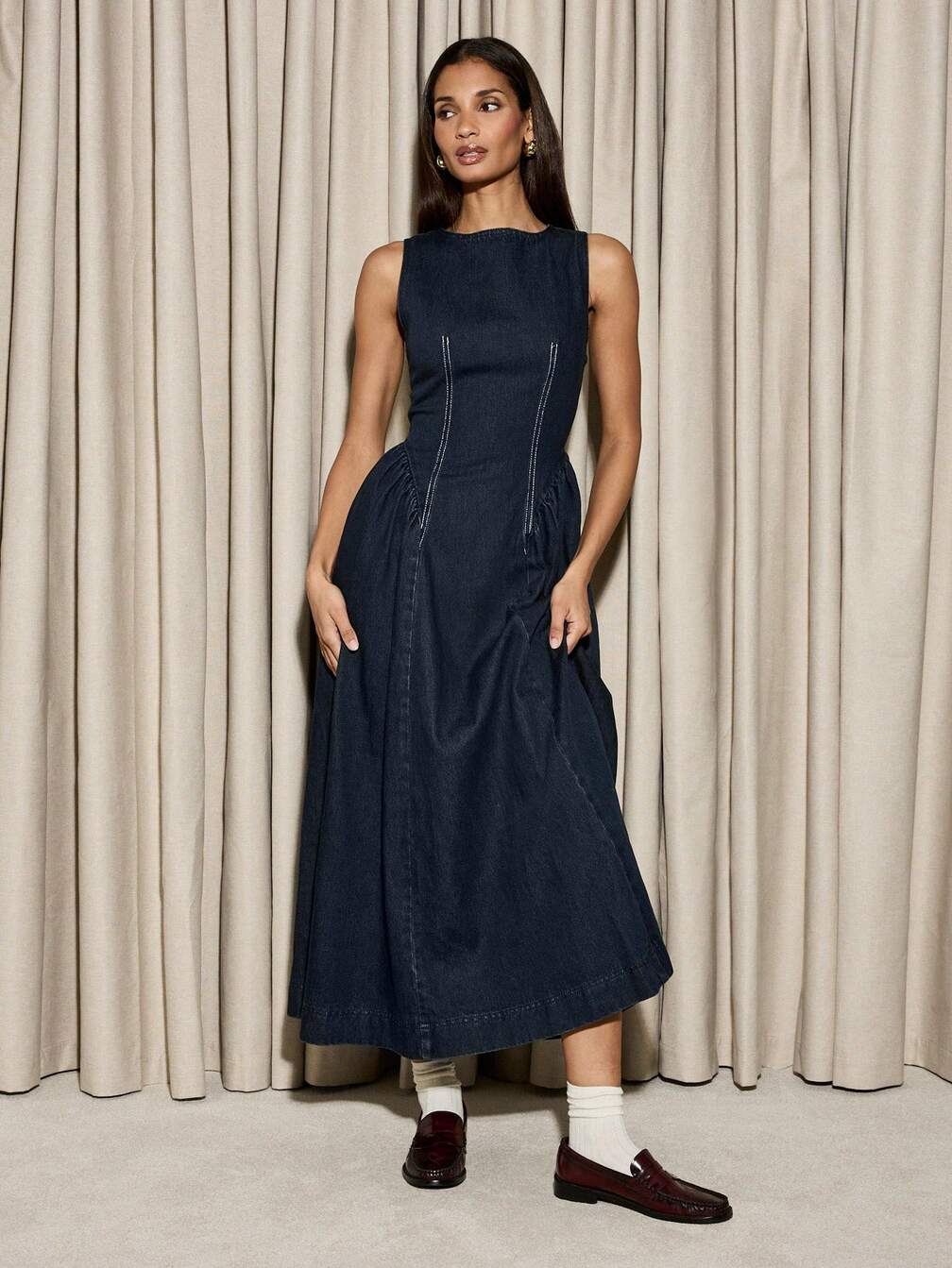 designer denim dress Women's Denim Dresses