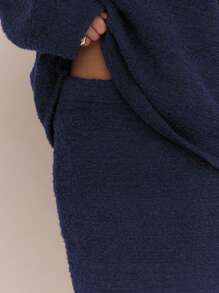 MUSERA Soft Knit Low Waist Maxi Skirt Spring Y2K 90's Casual Cute Thanksgiving Chic