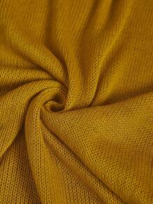 EMERY ROSE Women's Solid Crew Neck Sleeveless Knit Sweater - Yellow - View 3