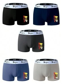 Set de 5 boxers bóxer para hombre, shorts de 4 esquinas para todas las temporadas