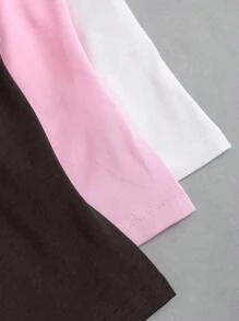 Sweetra Women's Plain Color Simple Casual Everyday Tank Top - Multicolor - View 4