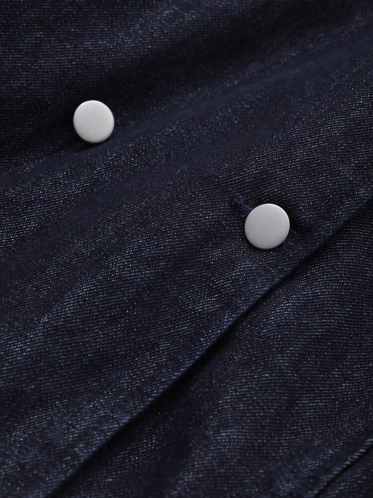 Women's Long Denim Windbreaker Jacket