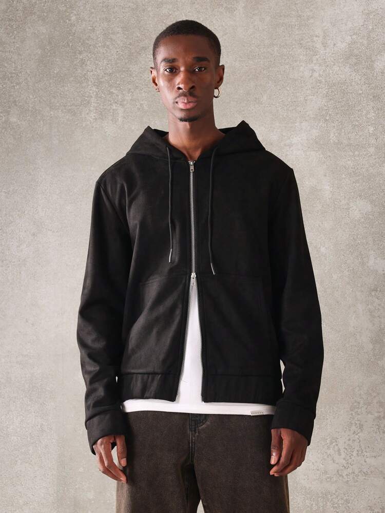 Essential Slim Fit Modern Zip Up Hoodie