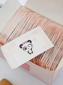 50pcs Individually Wrapped Portable Disposable Cleaning Wet Wipes (Random Color) - Multicolor - View 7