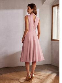 MOTF Classy STEREO FLORAL FLOWY SLEEVELESS DRESS