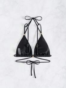 SHEIN Swim Summer Beach Outfits For Women, Sexy Casual Elegant Going Out Beach Swimsuits Bikini - Black - View 7