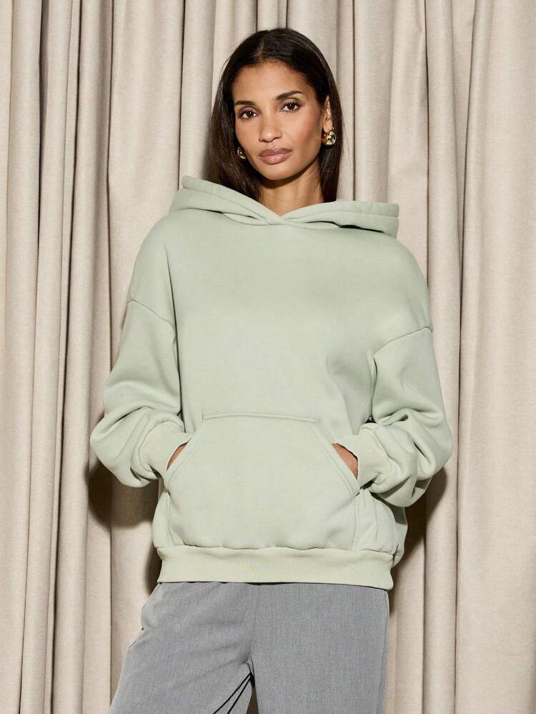 AiiRZ Oversized Acid Wash Pullover Hoodie With Kangaroo Pocket Casual Loungewear Streetwear Essential Cozy Winter Fashion Statement Piece Perfect For Layering