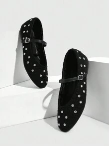 CUCCOO GRLICON Women's Y2K Style Flat Shoes, Suitable For Punk, Biker, Cool Girl, Halloween, Christmas, Party Outfits - Black - View 9