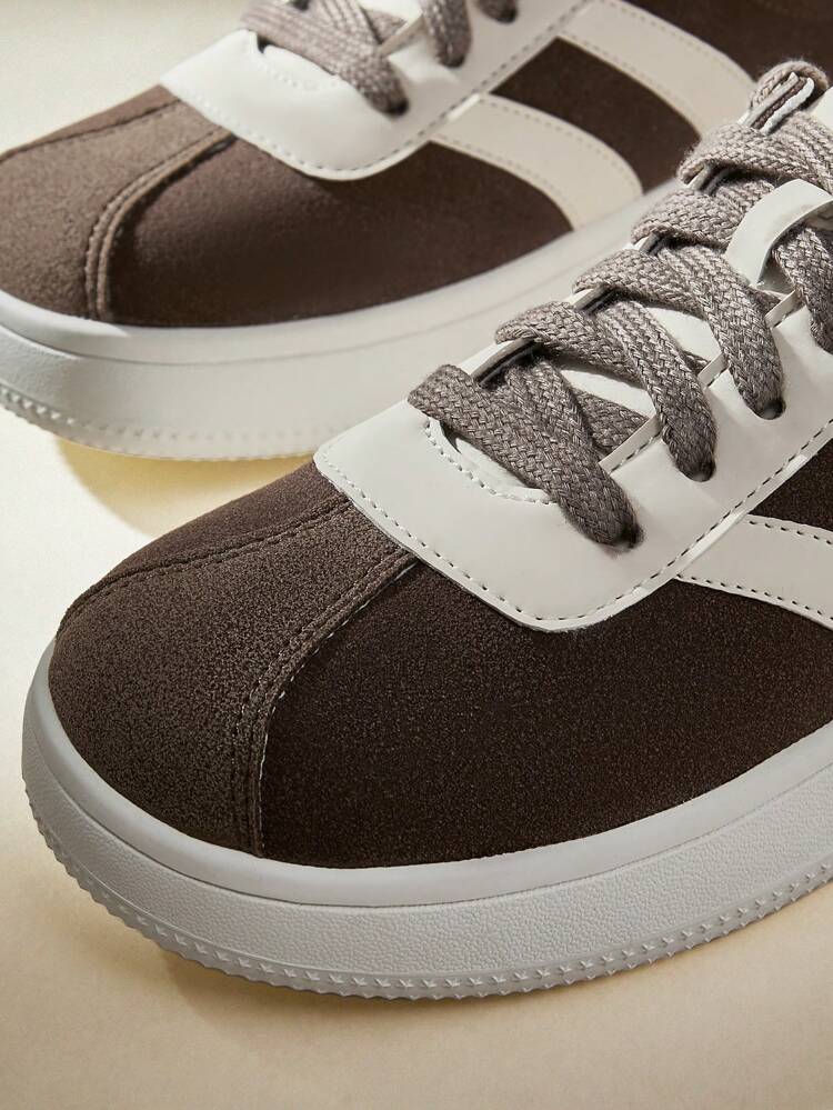 CUCCOO EASI Women's Fashion Versatile Simple Contrast Color Casual Sports Shoes Spring Shoes Easter Trainers