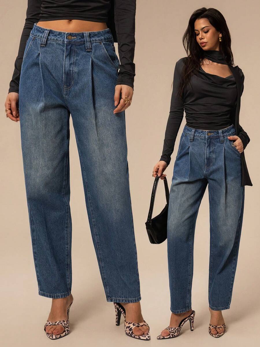 Forever 21 Commuter Casual Turnip Pants Blue Jeans - Blue - View 1