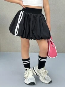 SHEIN Falda corta casual de estilo de calle de moda para niña joven Nova Glow