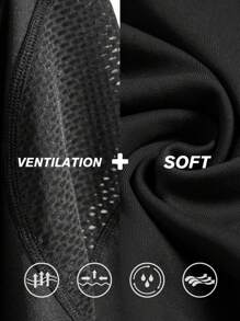 Easithlete 女士运动连帽衫，带透气网眼布、拇指孔、V 领、瑜伽、跑步、健身、户外休闲修身长袖运动衫 - 黑色 - 查看 3