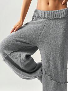 Bohemela Vacation High Waisted Loose Harem Pants For Women In Fall/Winter - Grey - View 3
