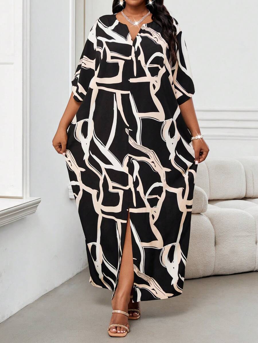 Maxi Plus Size Women Floor-Length Black White Autumn Lace Skirt Adjust Waist Sexy See Through Floral Vestido DR5046 main image 0