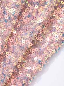 DAZY Vestido largo con tirantes finos y decoración de lentejuelas minimalista para mujer, vestido de fiesta, vestido de graduación, vestido elegante de mujer para Año Nuevo, vestido brillante de carnaval - Multicolor - Ver 7