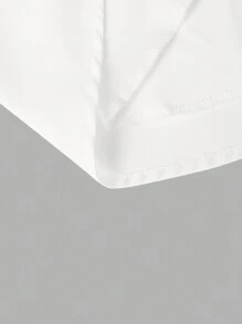 SHEIN Clasi Plus Size Women Color Block Design Woven Fitted Shirt Collar Long Sleeve Spring/Autumn Dress