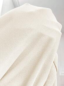 SHEIN Leap Crew 青少年女孩超大休闲拼布连帽衫，搭配不对称下摆运动裤运动套装