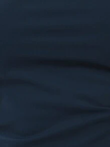 MUSERA Slinky Ruched Asymmetrical Neck Knot Detail Asymmetric Top Casual Vacation Summer Fall - Navy Blue - View 6