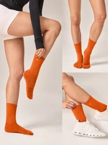 GLOWMODE 3 Pairs Socks Soft Ventilated Mesh With Embroidered Logo Workout Daily Casual - Multicolor - View 8