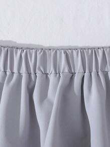 SHEIN Young Girls Open Knit Heart Pattern Casual Lightweight Long Sleeve Top And Elastic Waist Flared Hem Skirt 2 Pieces Set, Cute Fashion Summer Outfit