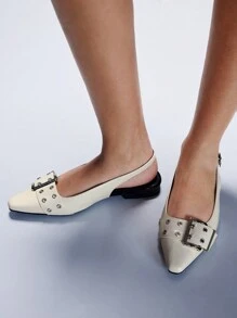 CUCCOO GRLICON Women's Y2K Style Flat Shoes, Suitable For Punk, Biker, Cool Girl, Halloween, Christmas, Party Outfits - White - View 1