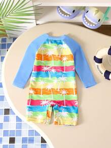 Baby Einteiler Badeanzug, Palmen-Muster Sommerstil