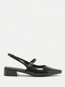 CUCCOO BIZCHIC New Style Pointed Toe Minimalist Commuter Elegant Women Shoes - Black - View 9