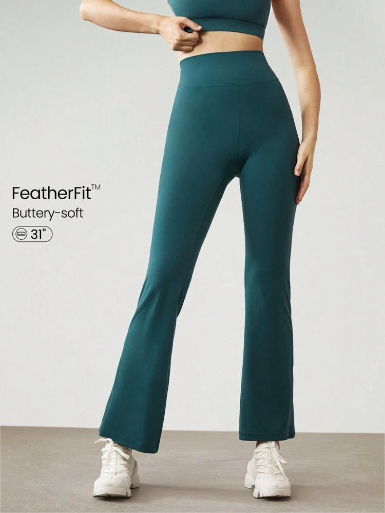 31" FeatherFit™ High-Rise Flared Leggings Pants Low Impact Yoga Pilates Daily