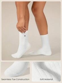 GLOWMODE Just Relax Ribbed Tube Socks - Multicolor - View 2