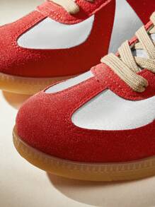 CUCCOO EASI 2024 Spring/Summer Women Casual Flat Sneakers Spring Shoes Tainers - Red - View 7