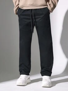 SUMWON 运动慢跑运动裤修身健身训练裤带抽绳弹性踝部运动服运动休闲裤2024秋冬