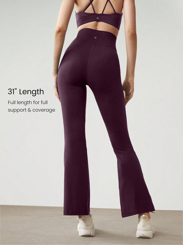 31" FeatherFit™ High-Rise Flared Leggings Pants Low Impact Yoga Pilates Daily