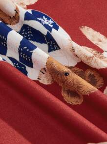 2pcs Men's Set, Full Print Round Neck Long Sleeve Top And Pants Loungewear Set - Multicolor - View 3